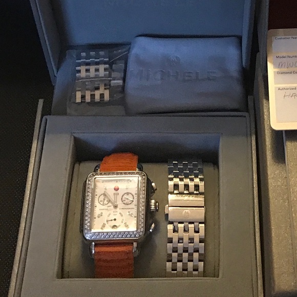 Michele Deco DAY Diamond watch-& Extra Band main image 5